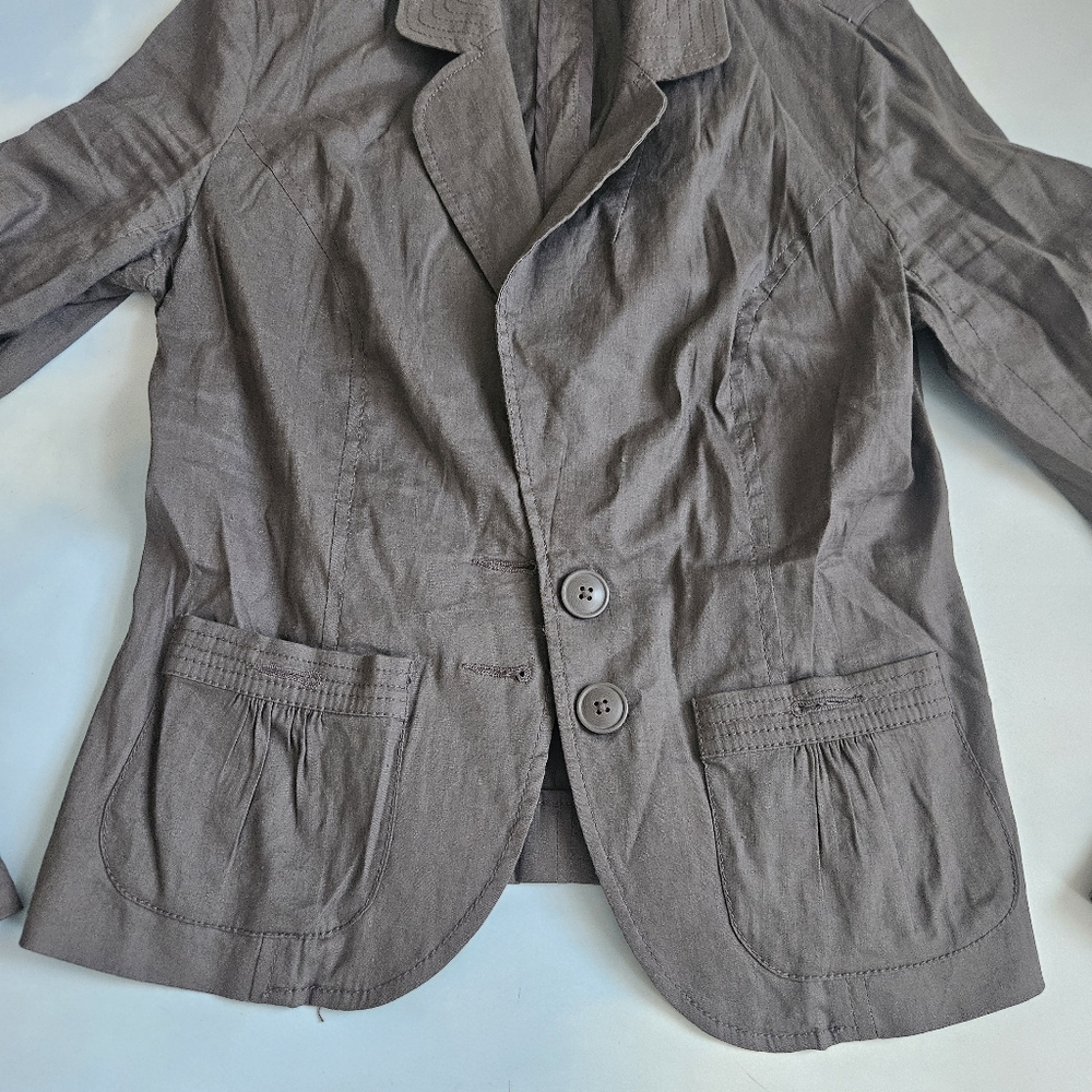 Gray Purple Button-Up Blazer Lightweight Blazer J… - image 5